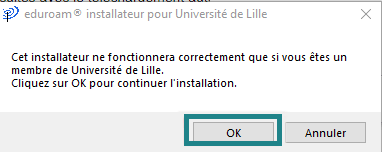 avertissement installateur eduroam