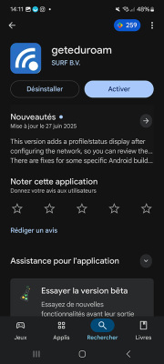 eduroam play store android